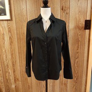 NWOT Express Stretch Black Button-Up Dress Shirt